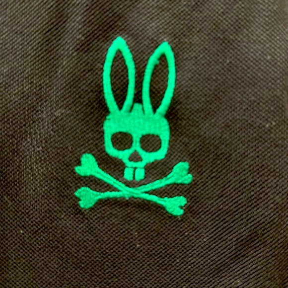 Psycho Bunny Polo Shirt Pima Cotton Embroidered Logo Men's Size 1XLT Black - Picture 2 of 5